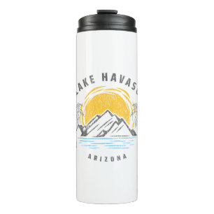 Vintage meer van Havasu Arizona Thermosbeker