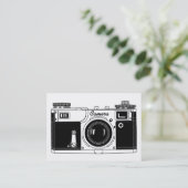 Vintage Meetzoekercamera Visitekaartje (Staand voorkant)
