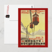 Vintage Mégève, Rhône-Alpes, Frankrijk - Briefkaart (Voorkant / Achterkant)