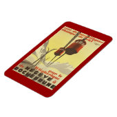 Vintage Mégève, Rhône-Alpes, Frankrijk - Magneet (Linkerzijde)