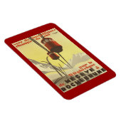 Vintage Mégève, Rhône-Alpes, Frankrijk - Magneet (Rechterzijde)