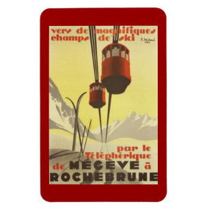 Vintage Mégève, Rhône-Alpes, Frankrijk - Magneet