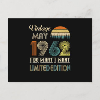 Vintage mei 1962 Wat ik wil Limited Edition Briefkaart