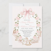 Vintage Meisje Baby Shower, Babymeisje Speelgoed