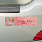 Vintage Meisje in Hart... Bumpersticker (Op auto)