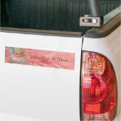 Vintage Meisje in Hart... Bumpersticker (Op Truck)