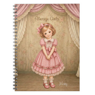 Vintage meisjes notitieboek met Mary - Lief verleg