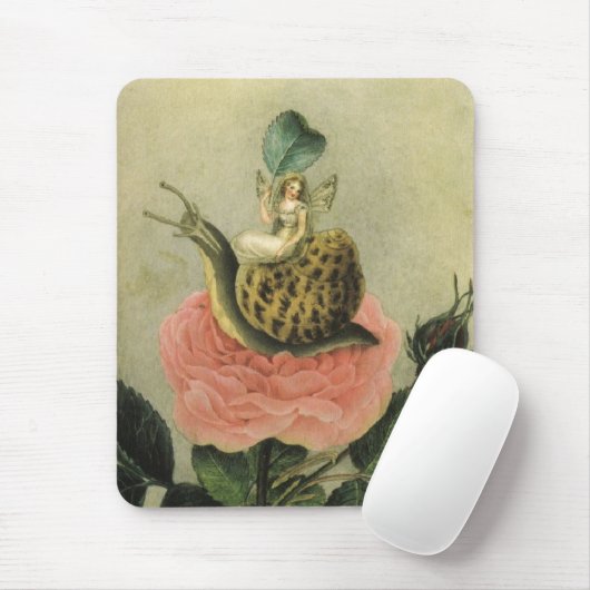 Vintage - Melk in een tuin, Muismat (Met muis)