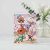 Vintage - Melk in Fashionable Pose, Briefkaart (Staand voorkant)