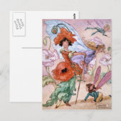 Vintage - Melk in Fashionable Pose, Briefkaart (Voorkant / Achterkant)