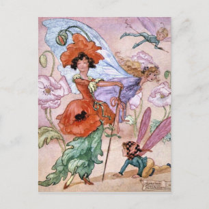 Vintage - Melk in Fashionable Pose, Briefkaart