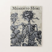 Vintage Memento Mori Skeleton Legpuzzel (Verticaal)