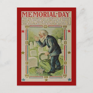 Vintage Memorial Day De Gevallenen, ZSSG Briefkaart