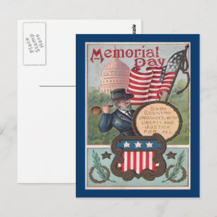 Vintage Memorial Day - Eén land, ZSSG Briefkaart