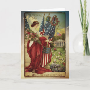 Vintage Memorial Day-wenskaart Kaart