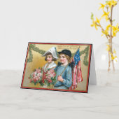 Vintage Memorial Day wenskaart Kaart (Gele Bloem)