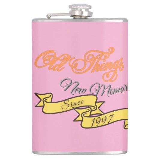 Vintage Memories Flask (Est. 1997) Heupfles (Voorkant)