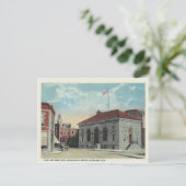 Vintage Menominee Michigan Briefkaart (Staand voorkant)