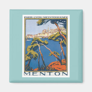 Vintage Menton Frankrijk Magneet