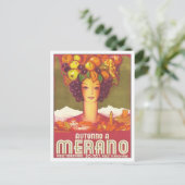 Vintage Merano Autunno Briefkaart (Staand voorkant)