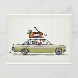 Vintage Mercedes Benz Briefkaart