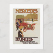 Vintage Mercedes Daimler AD 2 Briefkaart (Voorkant)