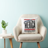 Vintage Merica Patriottisch Versleten Shirt Ontwer Kussen (Stoel)