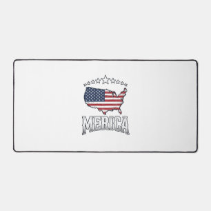 Vintage Merica Patriottische Vlag Landkaart Shirt  Bureaumat