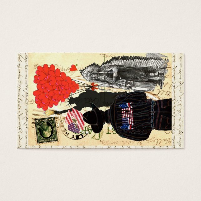 Vintage Merica Visitekaartjes (Voorkant)