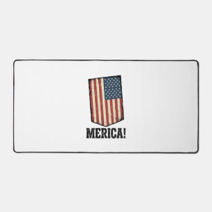 Vintage Merica Vlag Patriottische Grafische T-shir Bureaumat