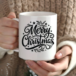 Vintage Merry Christmas - Festive and Elegant Mok