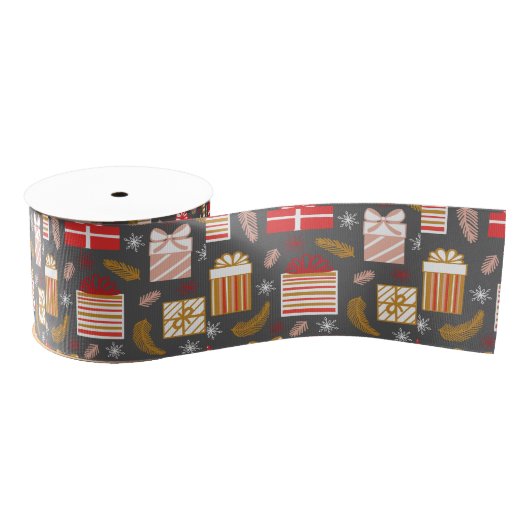 Vintage Merry Christmas Pattern- Classic Holiday  Grosgrain Lint (Spoel)