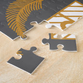 Vintage Merry Christmas Pattern- Classic Holiday  Legpuzzel (Zijkant)