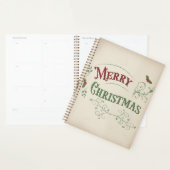 Vintage Merry Christmas Typography Planner (Display)