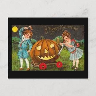 Vintage Merry Halloween Briefkaart