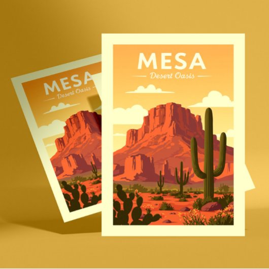Vintage Mesa Arizona Briefkaart