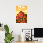 Vintage Mesa Arizona Poster (Thuiskantoor)