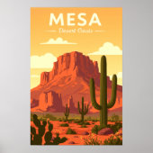 Vintage Mesa Arizona Poster (Voorkant)