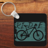 vintage met een mountainbiking sleutelhanger (Voorkant)
