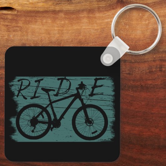 vintage met een mountainbiking sleutelhanger (Achterkant)