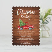 Vintage met houtenpenseel Vrachtkerstfeest S Kaart (Staand voorkant)