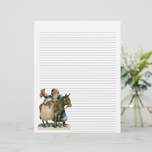 Vintage met kerstinslag bekleed papier (Staand voorkant)