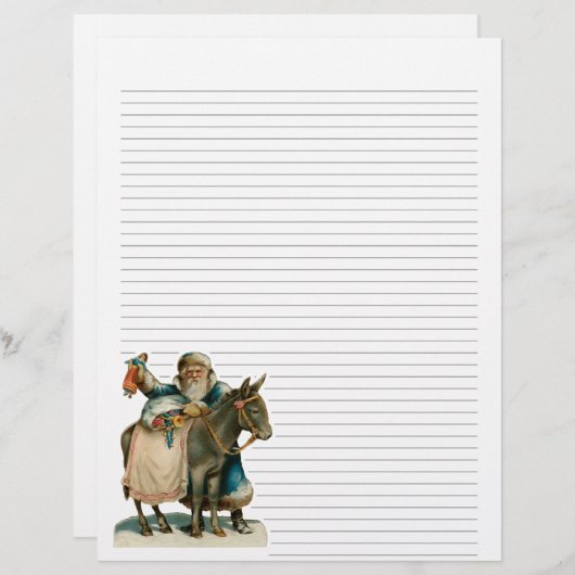 Vintage met kerstinslag bekleed papier (Voorkant / Achterkant)