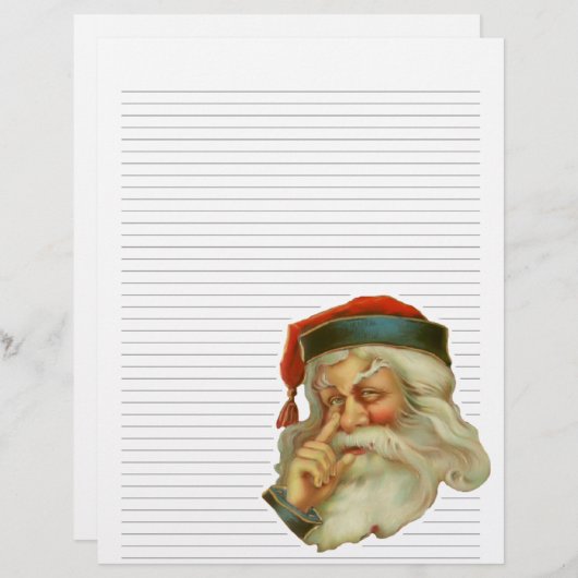 Vintage met kerstinslag bekleed papier (Voorkant / Achterkant)