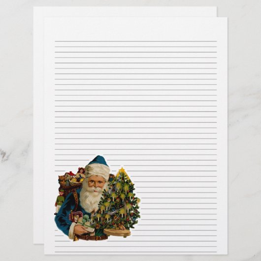 Vintage met kerstinslag bekleed papier (Voorkant / Achterkant)