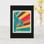 Vintage met rotsclimmer kaart (Gele Bloem)