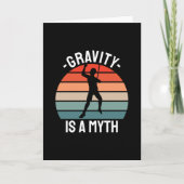 Vintage met rotsclimmer kaart (Voorkant)