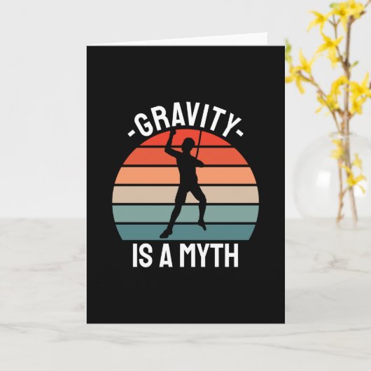 Vintage met rotsclimmer kaart (Gele Bloem)