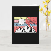 Vintage met rotsclimmer kaart (Gele Bloem)