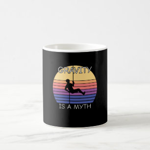 Vintage met rotsclimmer koffiemok